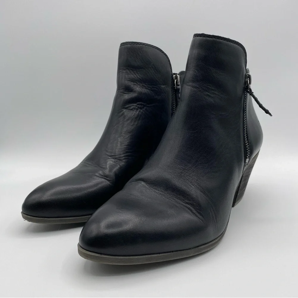 Frye Judith Leather Double Zip Up Ankle Women's Black Booties  -  Size: 10M - Picture 10 of 15